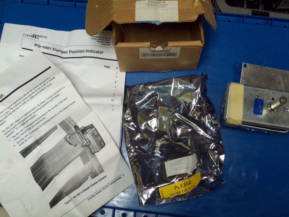 JOHNSON CONTROLS DAMPER POSITION INDICATOR PQ-1001-4