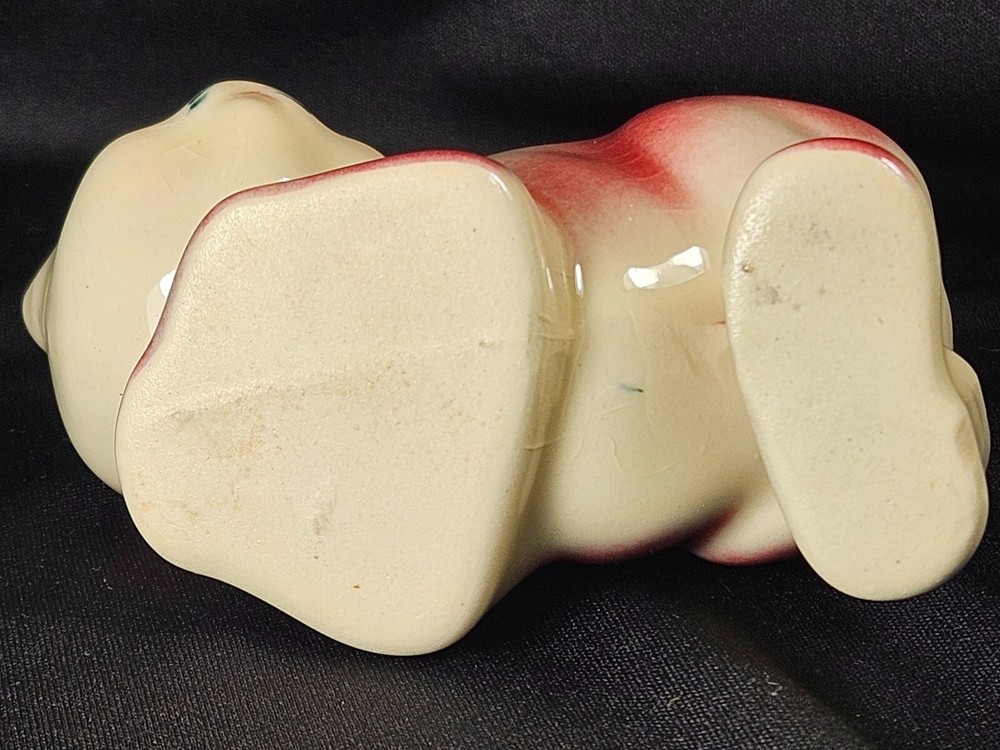 Vintage Ceramic Cat Air Wick Diffuser/Bud Vase, Red & White, Great Condition