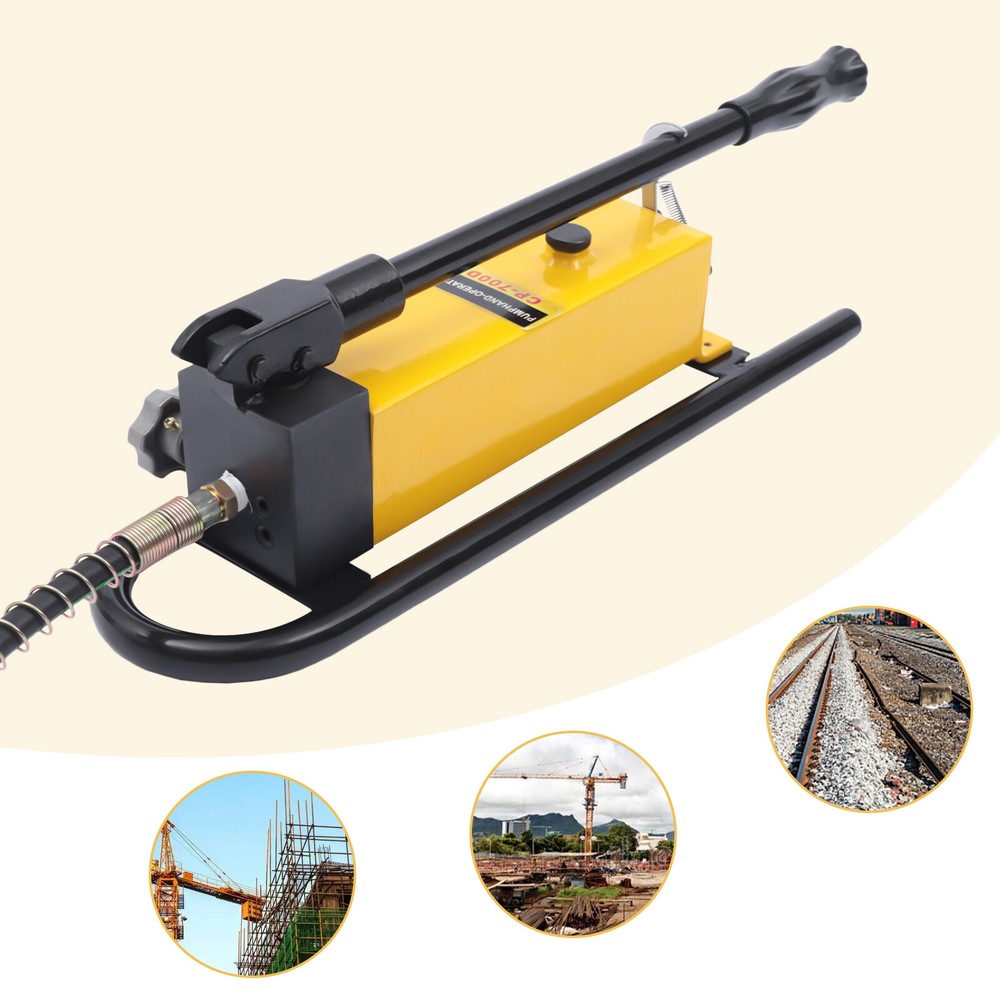 CP-700D Manual Hydraulic Pump Smooth Surface Large Reservoir Capacity