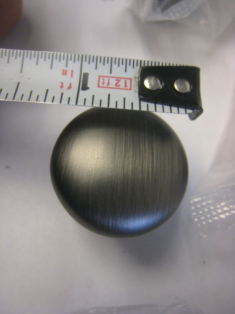 3 Decorative Hardware 2980 BNBDL Florence 1-1/4" Mushroom Cabinet Knobs solid