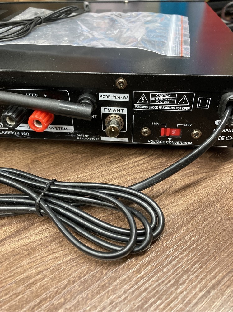 (Read Description) Pyle PDA7BU BT Amplifier Audio Receiver Sound System
