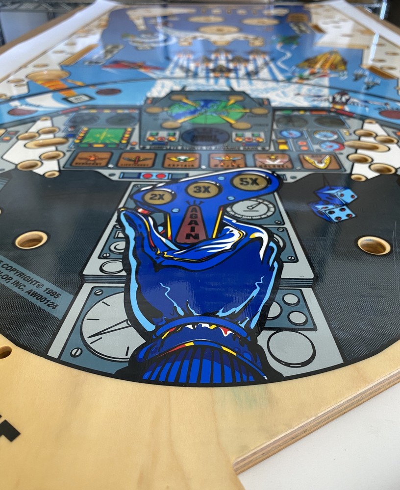 Airborne (Capcom) Silkscreened Playfield PB-4