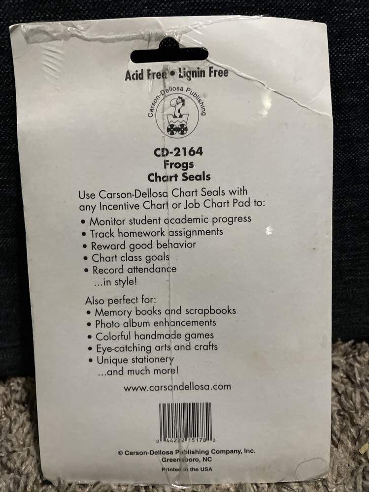 Carson Dellosa Chart Seals CD-2164