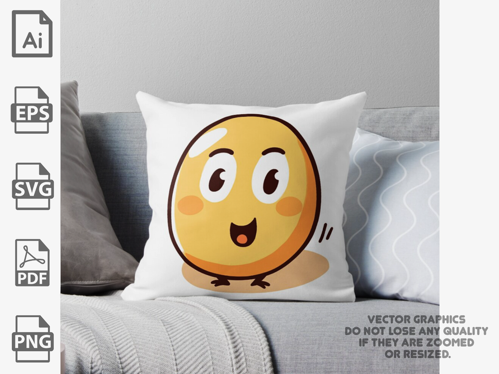 Happy Egg Vector | Egg vector | Egg svg | Happy Egg svg | Egg design | Cartoon