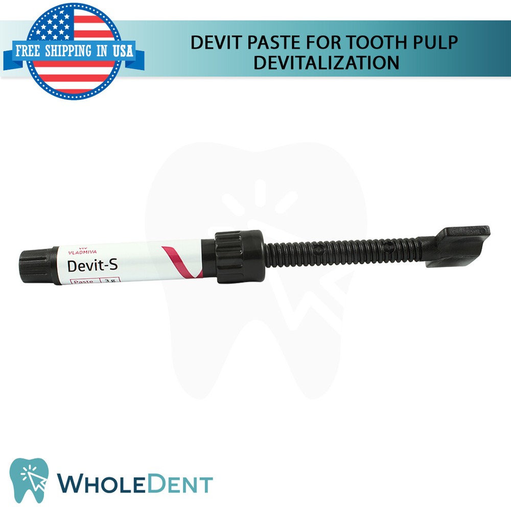 Vladmiva Devit-S Dental Strong Pulp Devitalisation Paste Material 3g Syringe