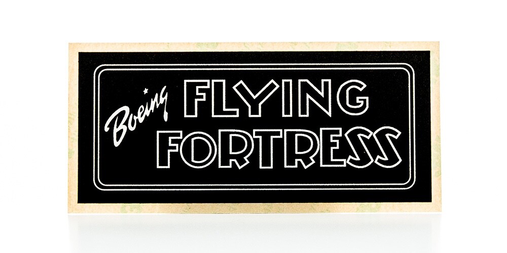 Boeing B-17 "Flying Fortress" Instrument Panel Placard/Decal, Aviation  PLA-0103