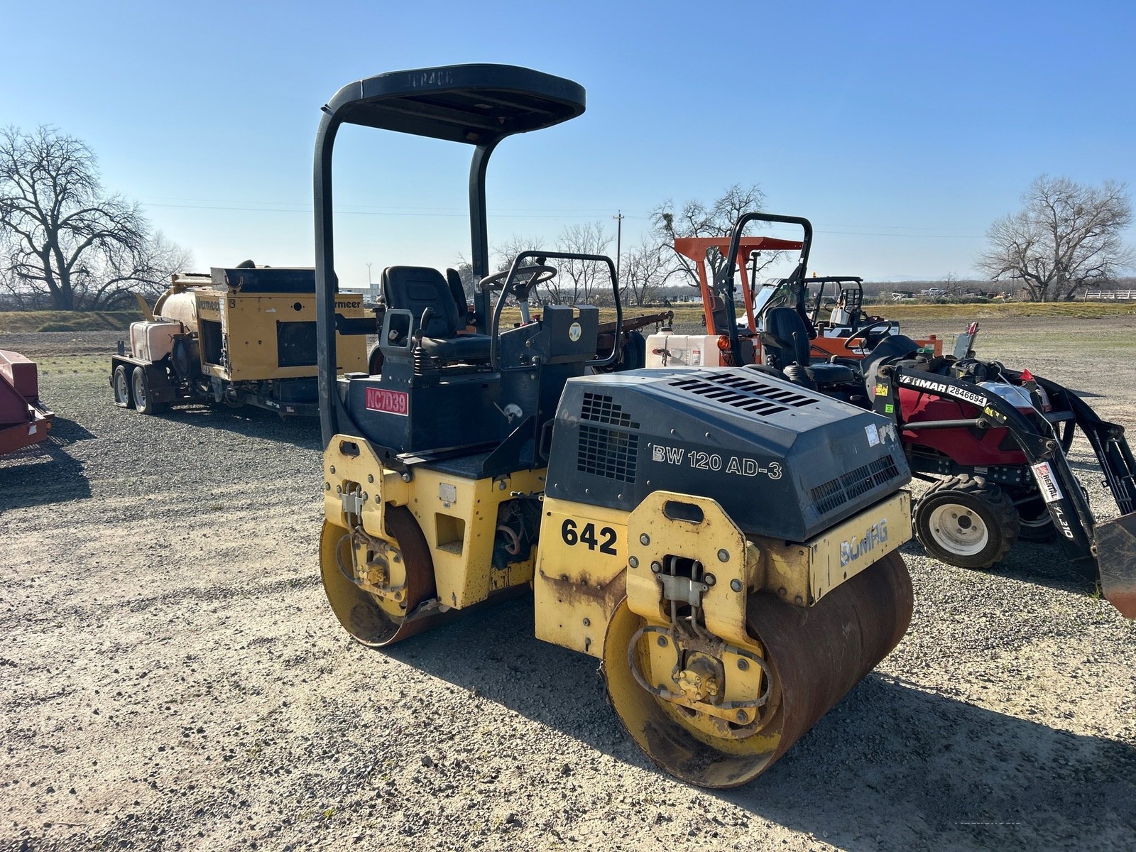 2004 Bomag BW120AD Double Drum Roller Asphalt Compactor # 4651