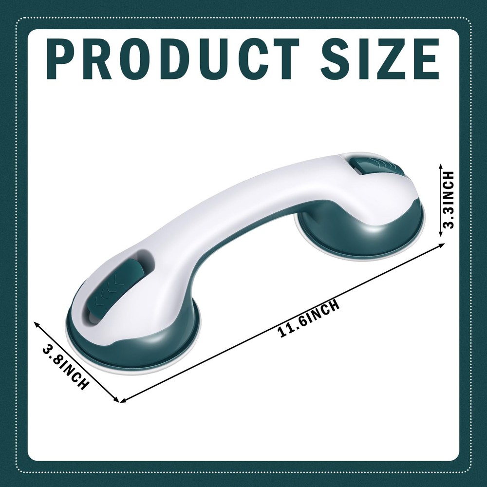 Wonderjune Suction Cup Ruler Handle for Quilting, Patchwork, DIY Sewing Tools
