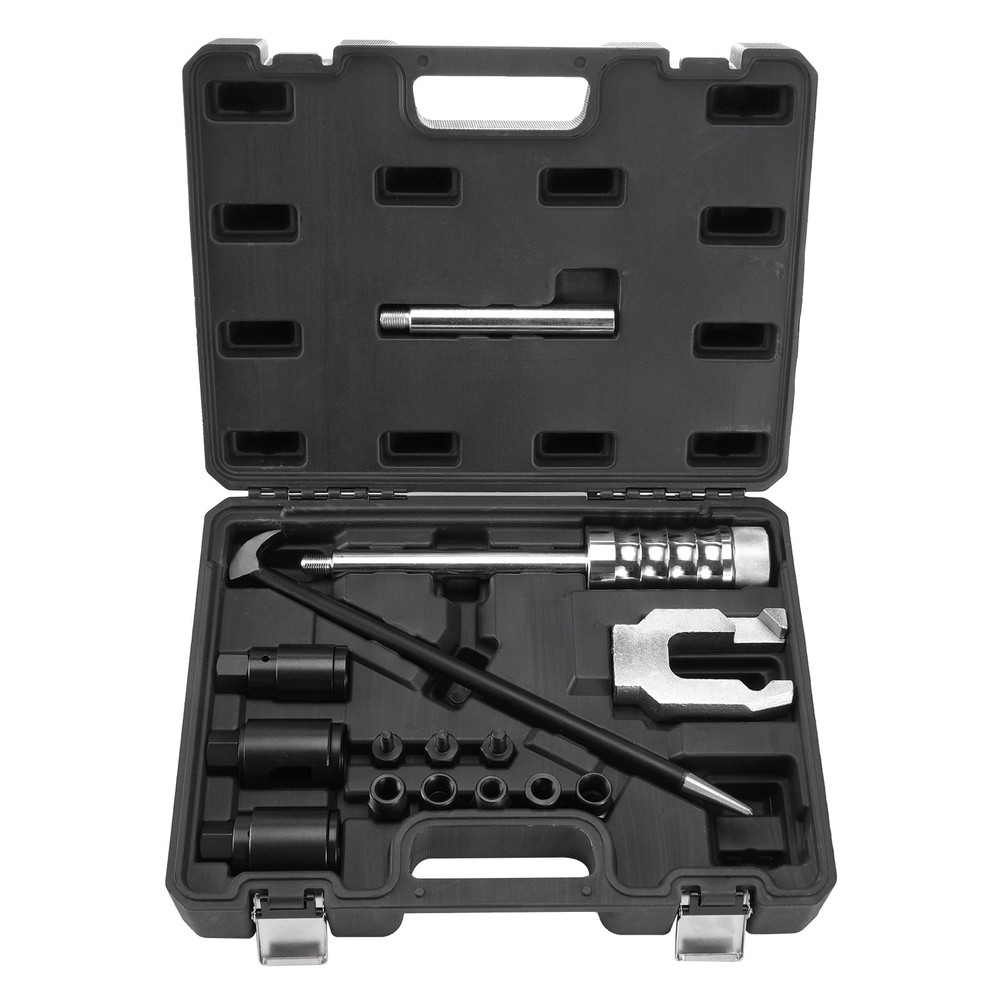 Universal Diesel Injector Puller Slide Hammer Extractor Tool w/ U-Joint Adapter