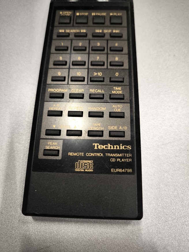 Technics Remote Control EUR64798 - Used, Functional, Vintage