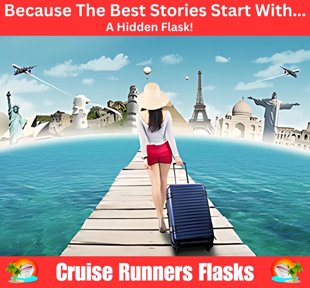Cruise Flask Kit Rum Runners For Cruise Sneak Alcohol Liquor Bag Smuggle Booze