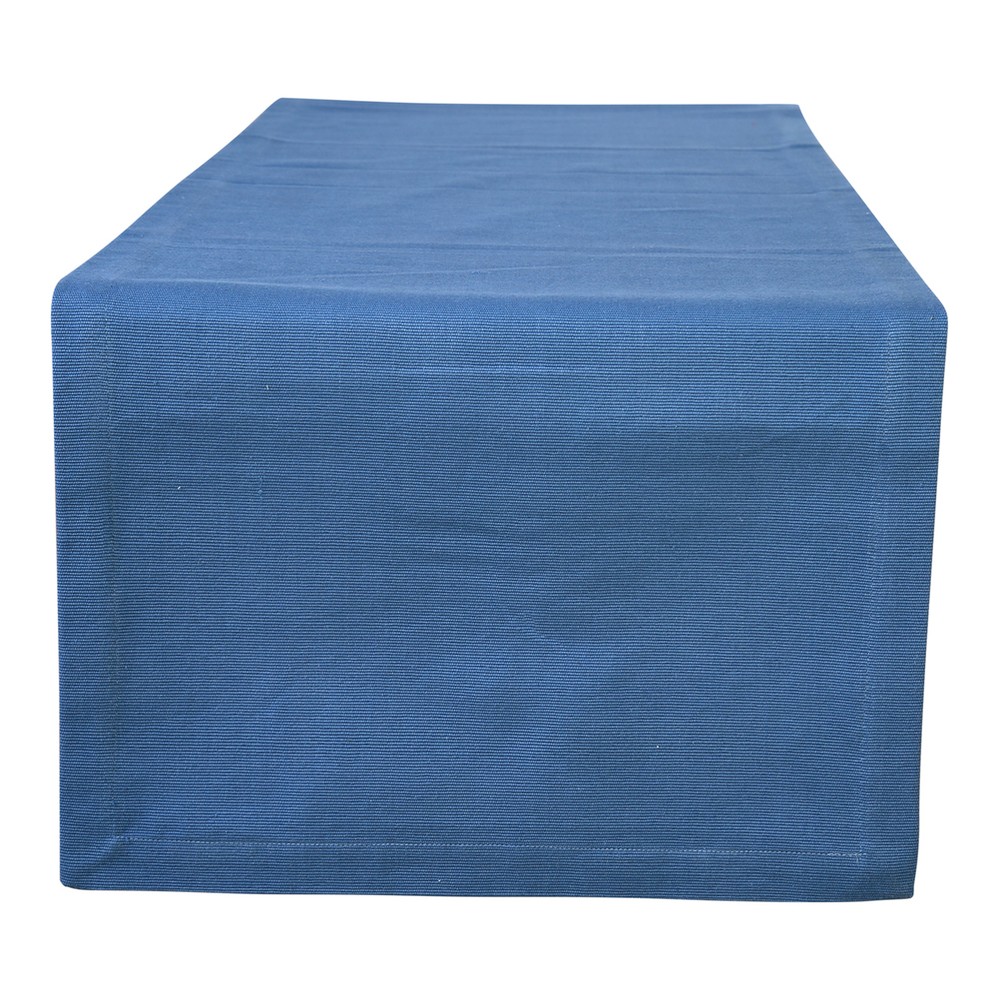 Cotton Table Runner Canal Blue