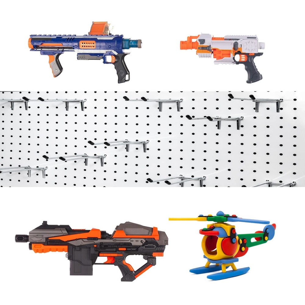 15 Pcs Peg Hooks for Pegboard 4 Inch Pegboard Hooks Pegboard Double Hooks Fit...