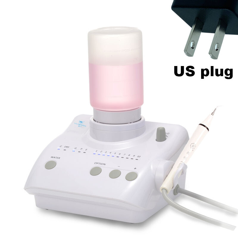 FDA Dental Scaler Ultrasonic Scaler Piezo for Cavitron EMS+Handpiece+2Bottles