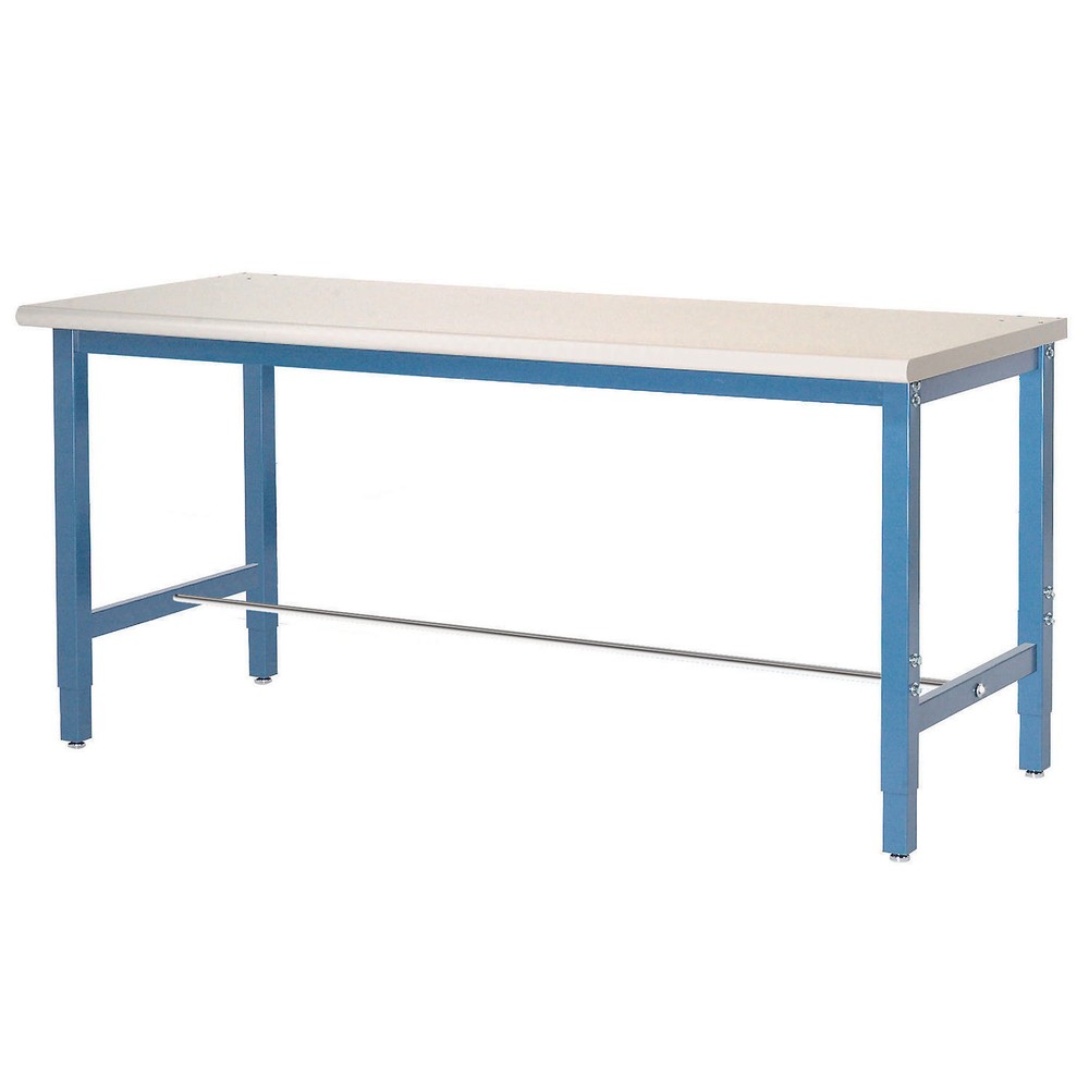 Production Workbench - ESD Laminate Square Edge - Blue 96"W x 30"D