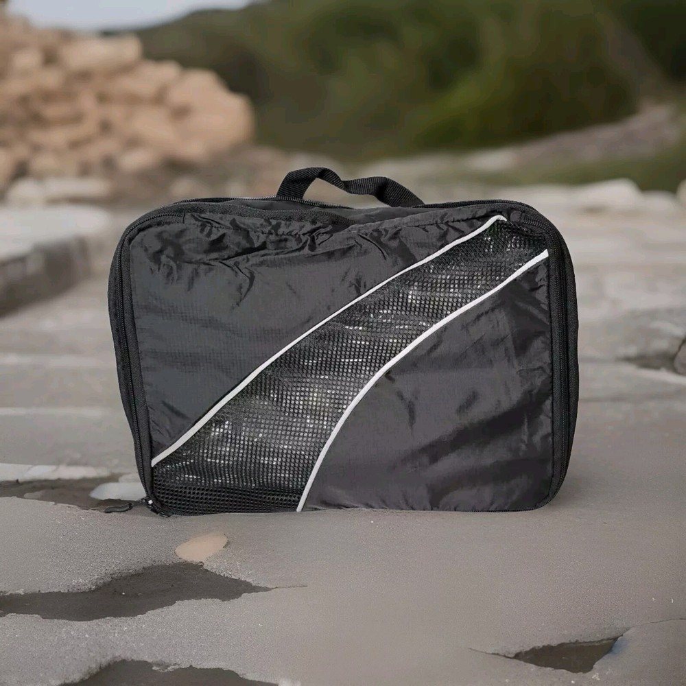 TravelWise Packing Cube System - Durable 4 Piece Weekender Plus Set (Black) New