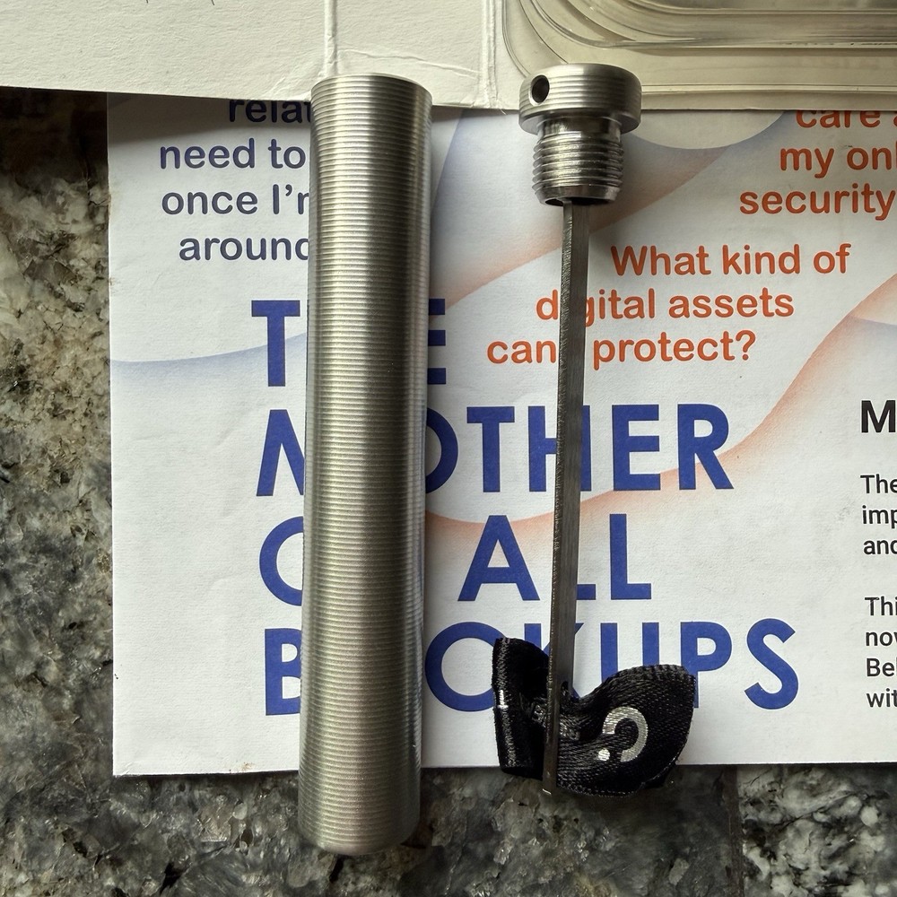 Cryptosteel Capsule Solo-Bitcoin Crypto Seed Saver-Phrase Password Locker