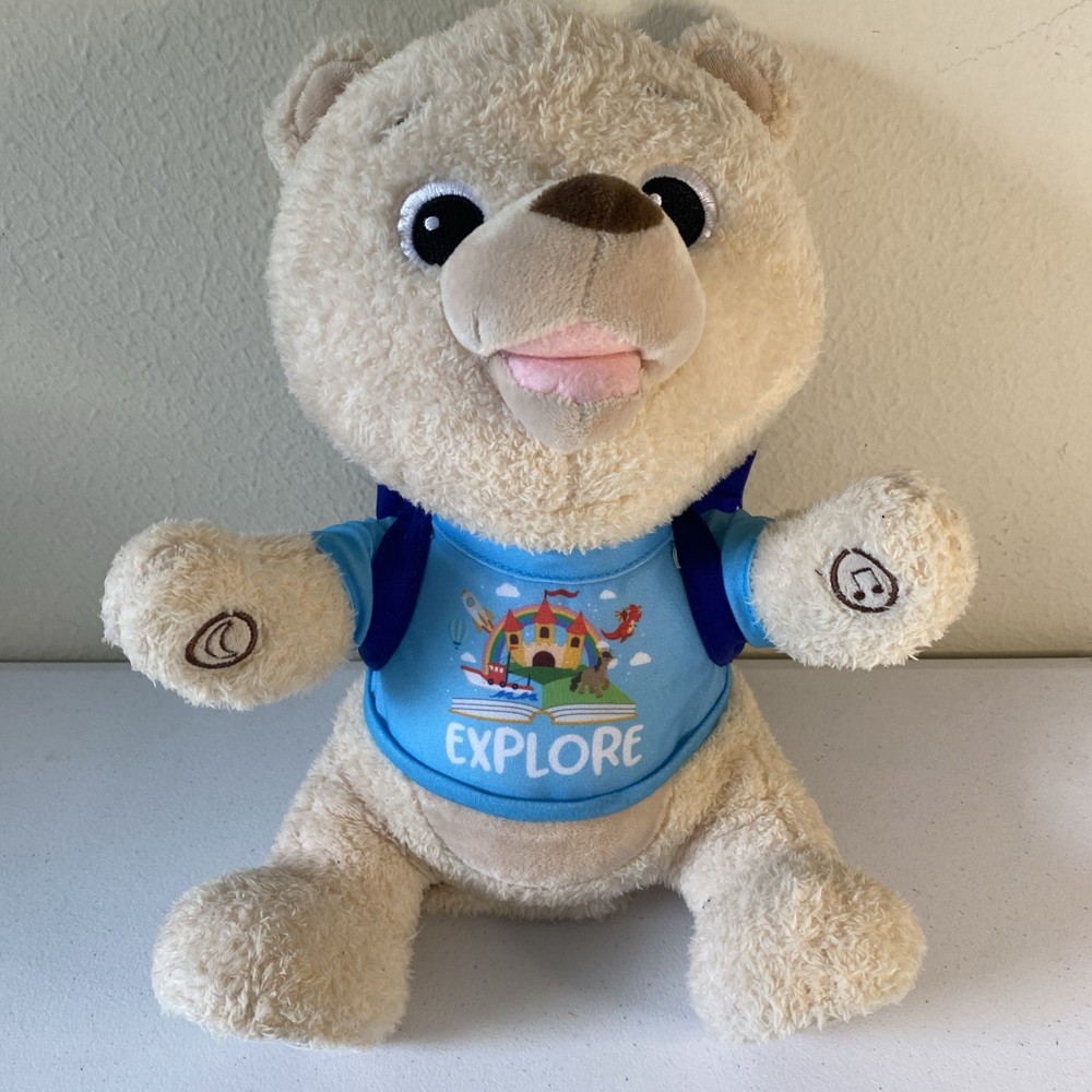 Spark Create Imagine Interactive Learning Plush Bear for Child, No Books (E1)