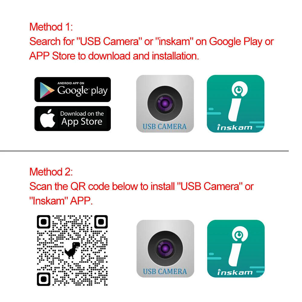 2M Endoscope Camera with Light HD Borescope Inspection Waterproof For Android