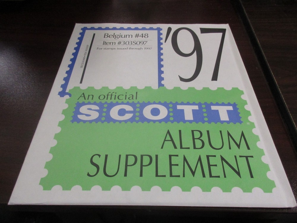"SCOTT" BELGIUM #48  1998  ALBUM SUPPLEMENT W/FREE SHIPPING!!!