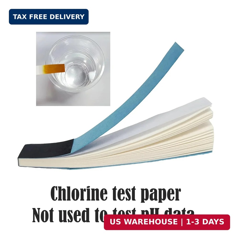 Chlorine Test Strips, Sodium Hypochlorite Solution Test Papers, Bleach Test Pape