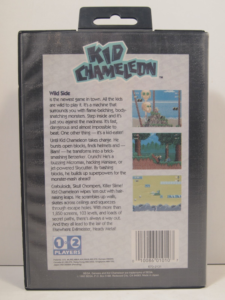 Kid Chameleon Case (SEGA Genesis) Authentic BOX ONLY