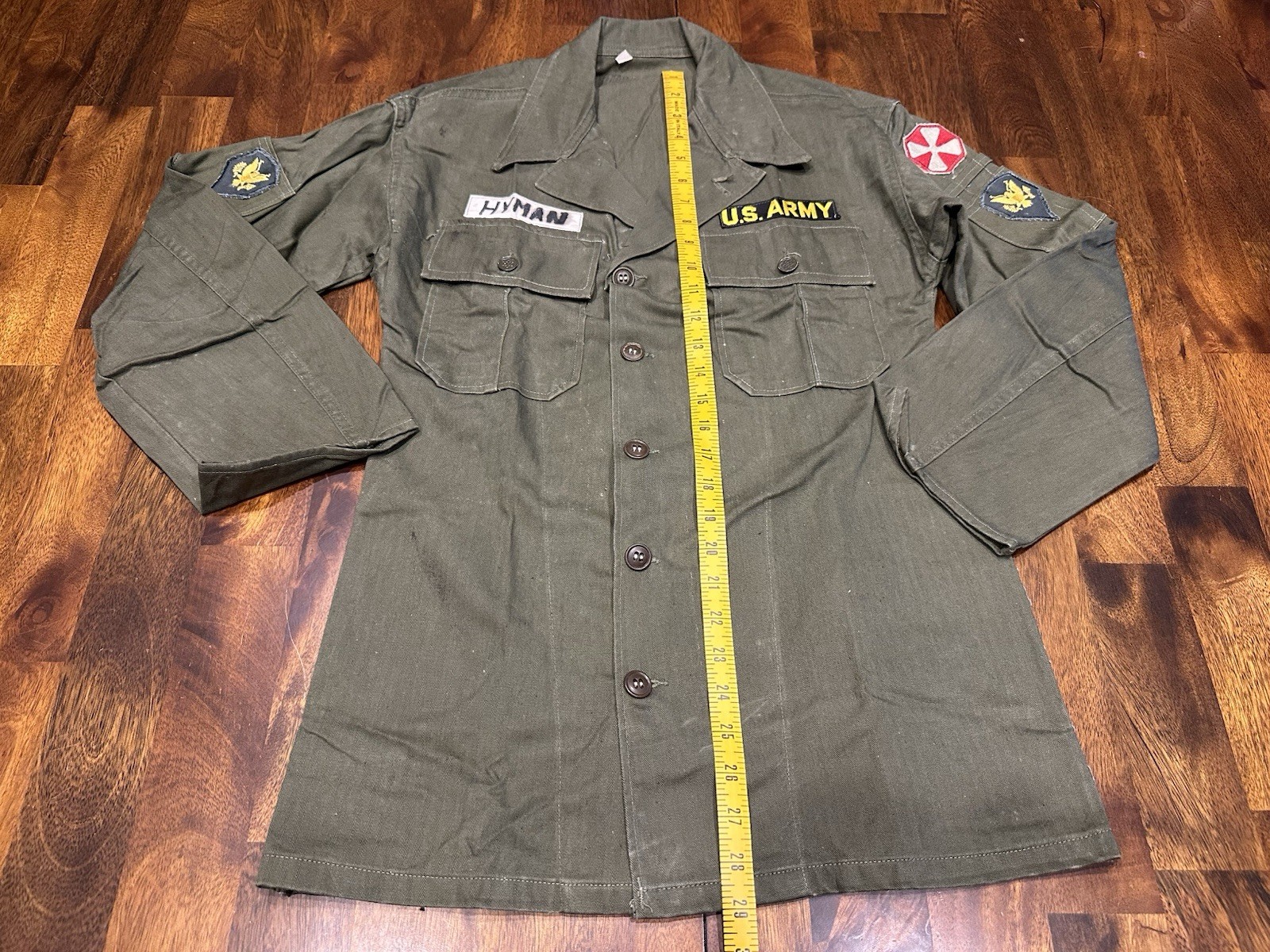 Korean War Era Fatigues HBT Herringbone Twill Shirt + Cotton OG 107 Trousers