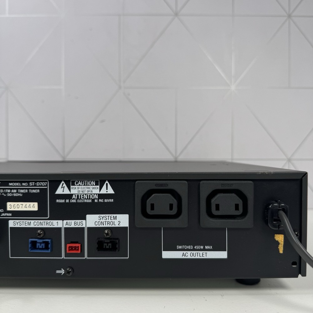 Sony ST-D707 FM Stereo FM-AM Timer Tuner