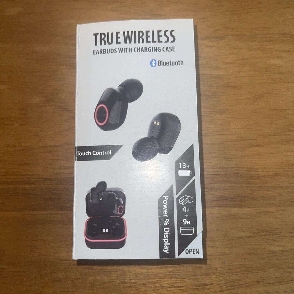 Bluetooth true wireless earbuds with charging case
