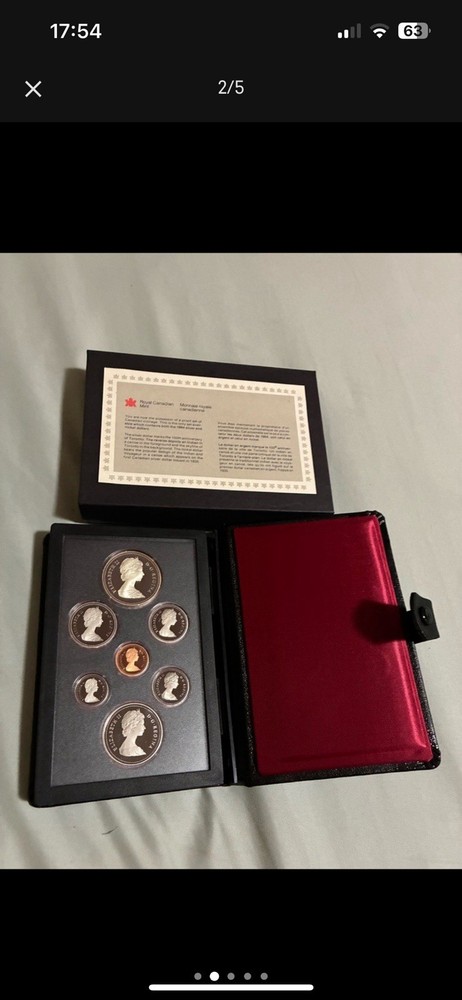 1984 Canada 7-Coin Double Dollar Proof Set