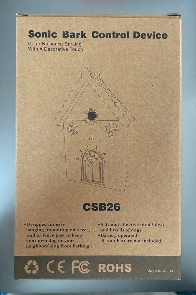 Sonic Bark Control Device