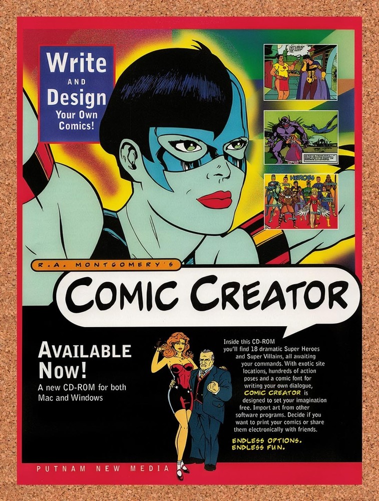 1995 Comic Creator PC Original Advertisement / Retro Promo v1