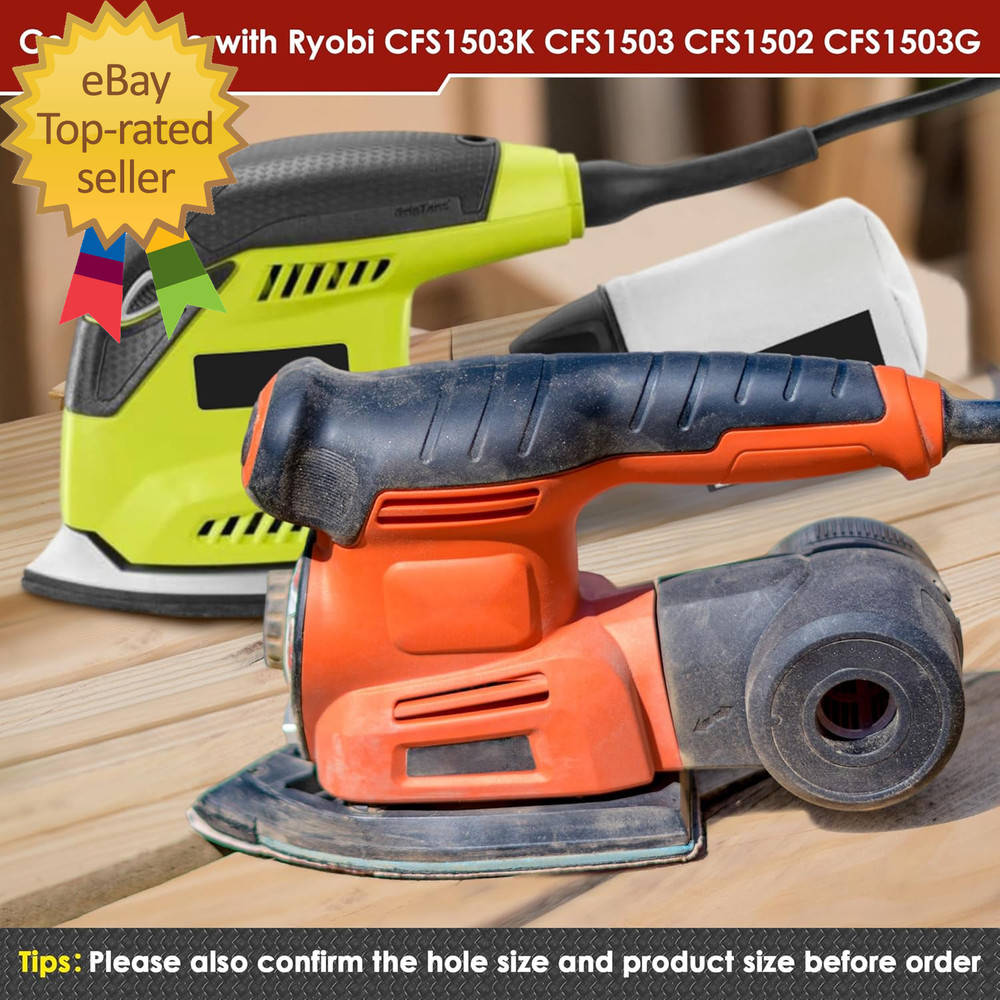 2 Pack Mouse Sander Replacement Pads Compatible with Ryobi 039065005001 Backing