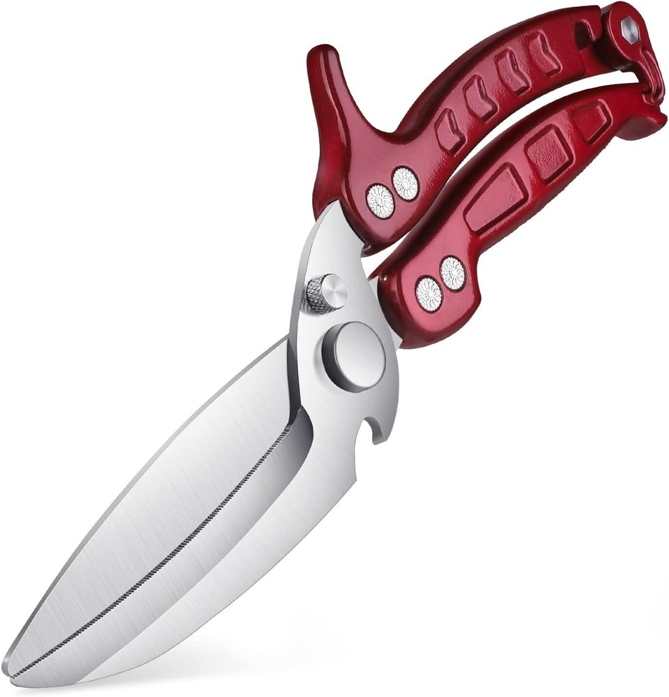 Versatile Heavy Duty Kitchen Shears - Perfect for Meat, Poultry, and Seafood