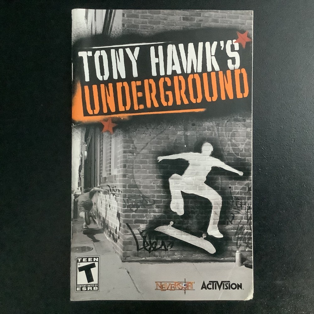 Tony Hawk's Underground PS2 PlayStation 2 Instruction Manual Only
