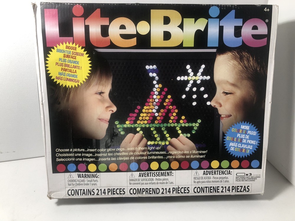Lite Brite Classic Vintage Board Pegs Paper Working