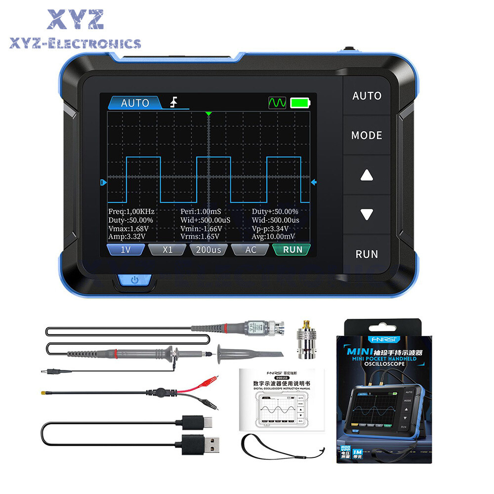 FNIRSI DSO152 DSO153 Handheld Mini Oscilloscope Portable Digital Oscilloscope