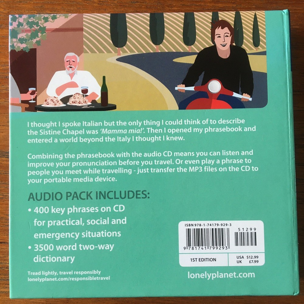 Lonely Planet Italian Phrase Book / CD Audio Pack