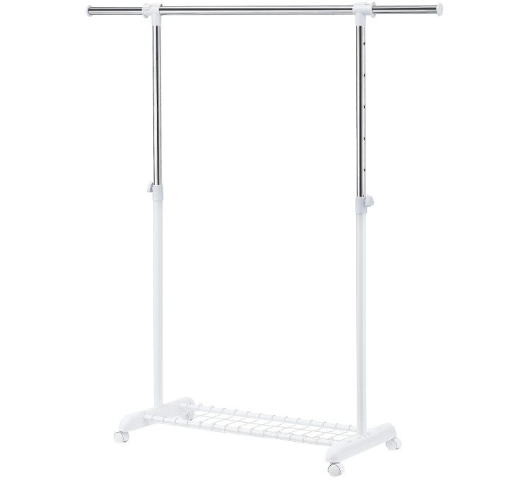 Perchero ajustable para colgar ropa, perchero resistente con ruedas, perchero ro