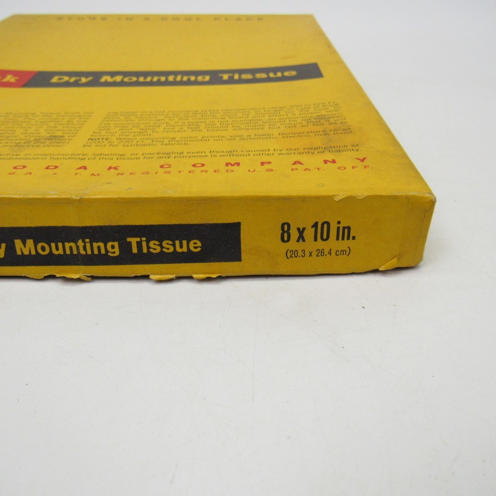 Kodak Dry Mounting Tissue 8x10 - Most Remaining