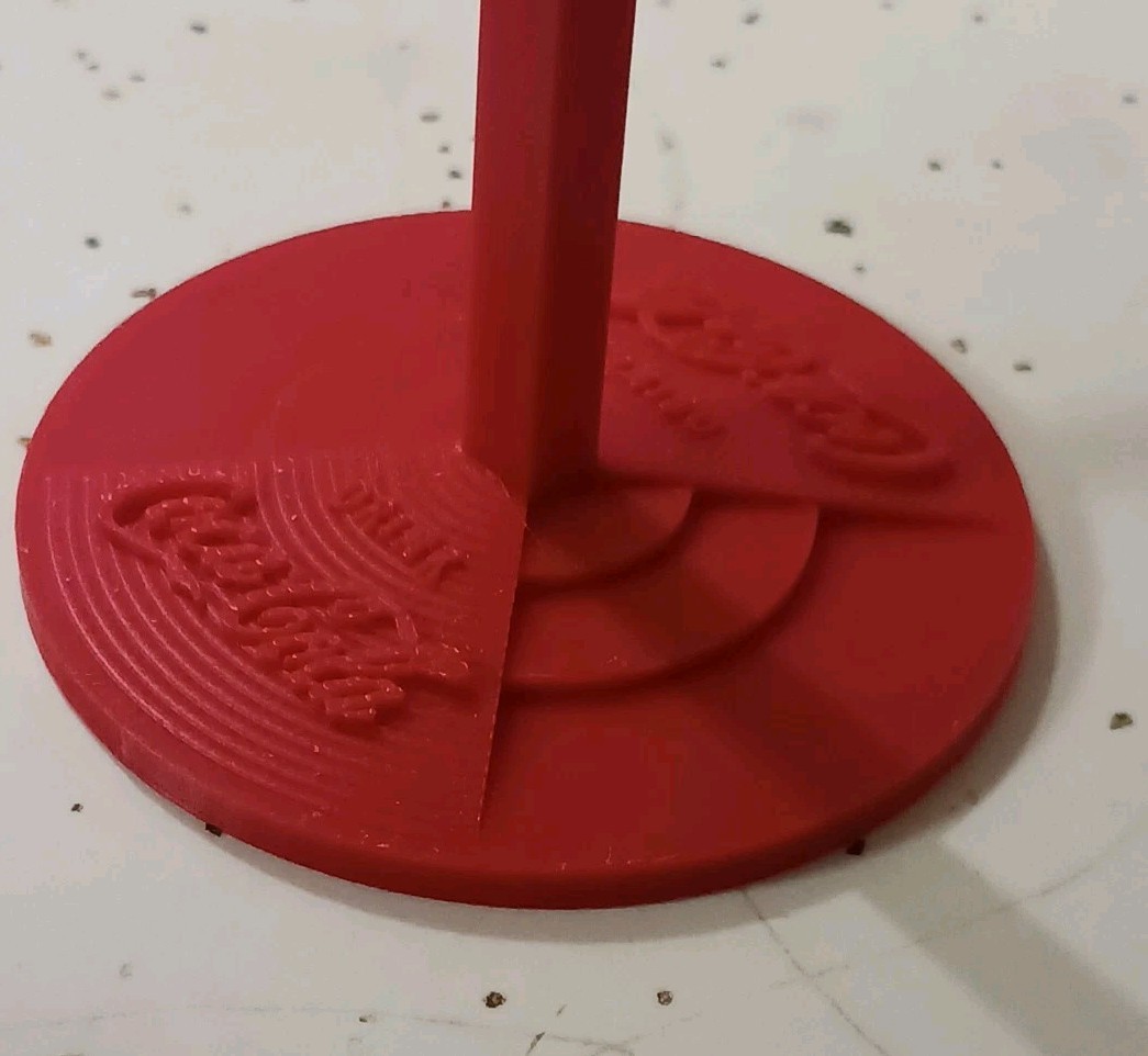 Vintage 1950's Coca Cola " Sign of Good Taste" Miniature 3d Print Replica 6.5"