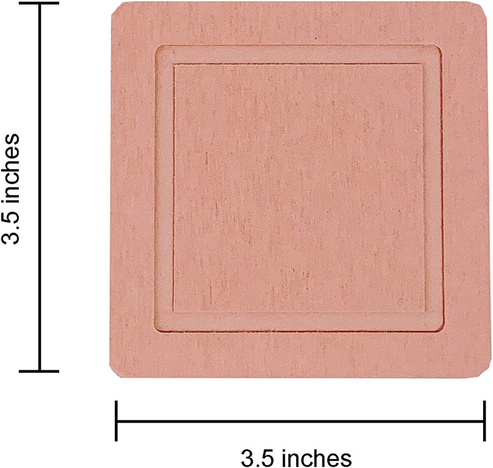 Diatomite Cup Coaster Mat 2 Pack, Fast Water Absorbent Coasters, Pink