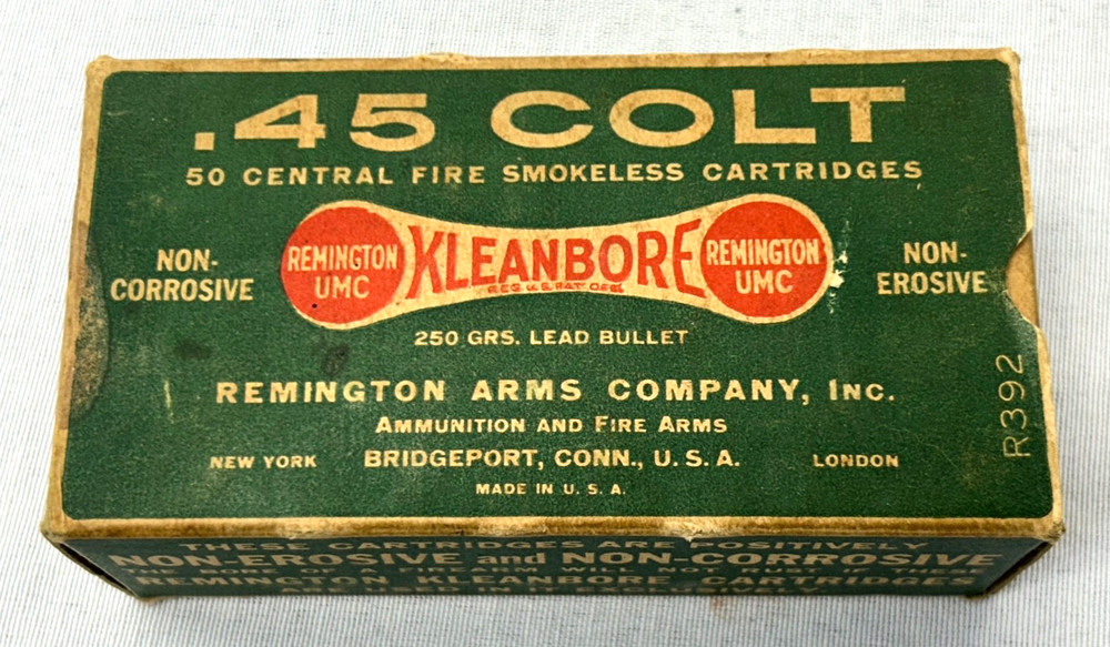 Vintage Kleanbore .45 Caliber Empty Ammo Box