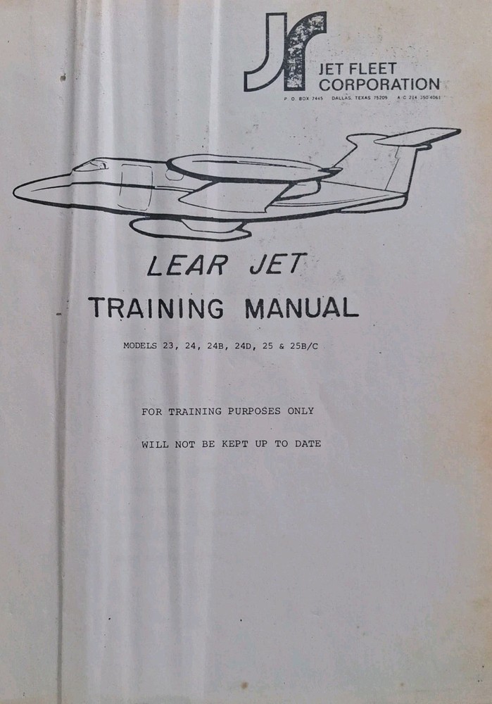 Pratt & Whitney Lear Jet Engine Training Manual JT8D Maintenance