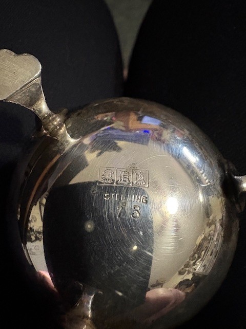 Unique Sterling Silver Sugar Shaker or Muffineer with Makers Mark