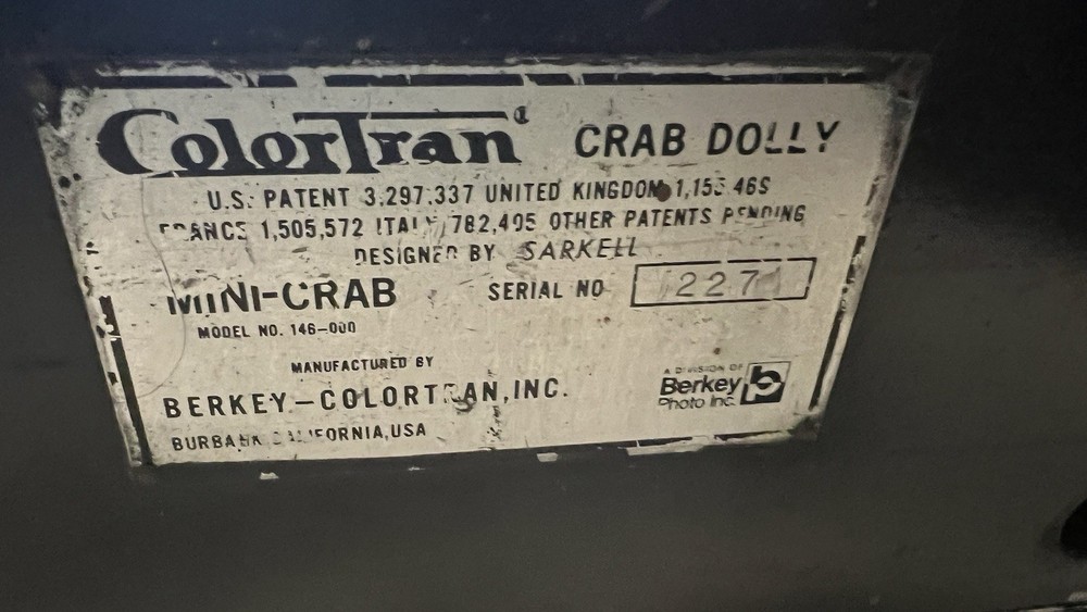 Colortran Mini-Crab Dolly
