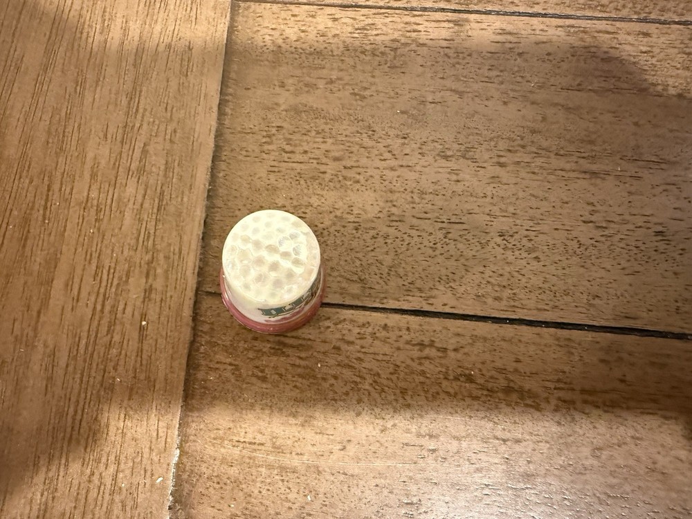 Illinois, IL White Porcelain Thimble