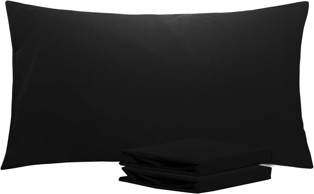 King Pillowcase Set 2 Pack Brushed Microfiber 20x36 Pillowcases Soft