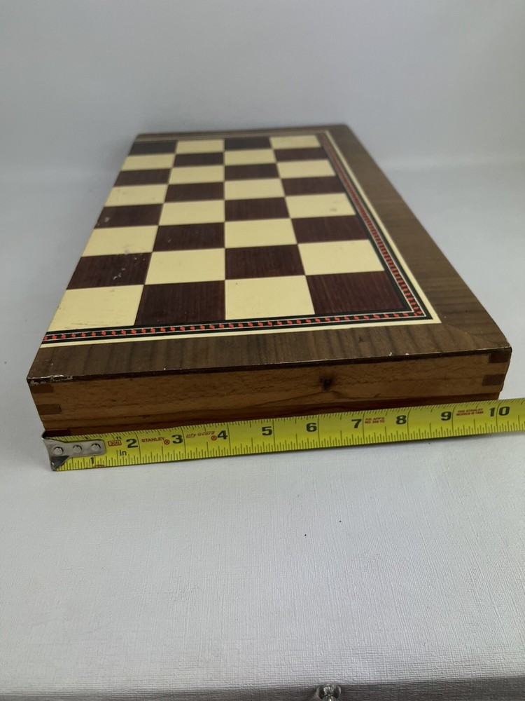 Wooden Chess/ Checkers And Backgammon Board
