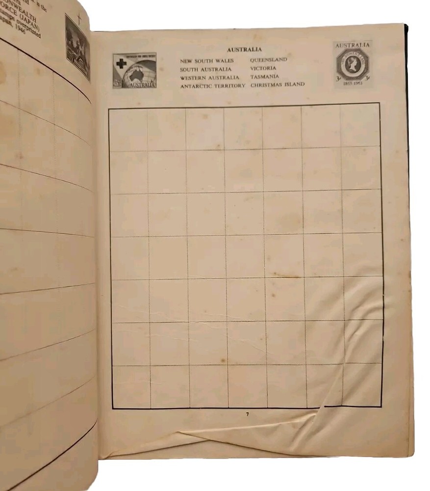 Blue Riband Stamp Album With MAP Book Vintage UNUSED HC Pragnell 4th Ed Illus